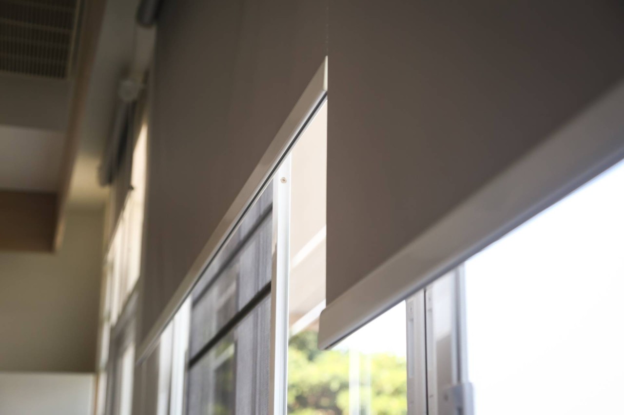 Roller Shades covering a living room window near St. Petersburg, FL